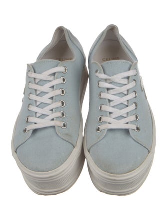 Celine Signature Logo Canvas Sneakers