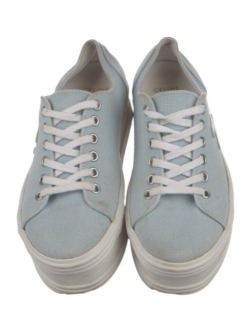 Celine Signature Logo Canvas Sneakers