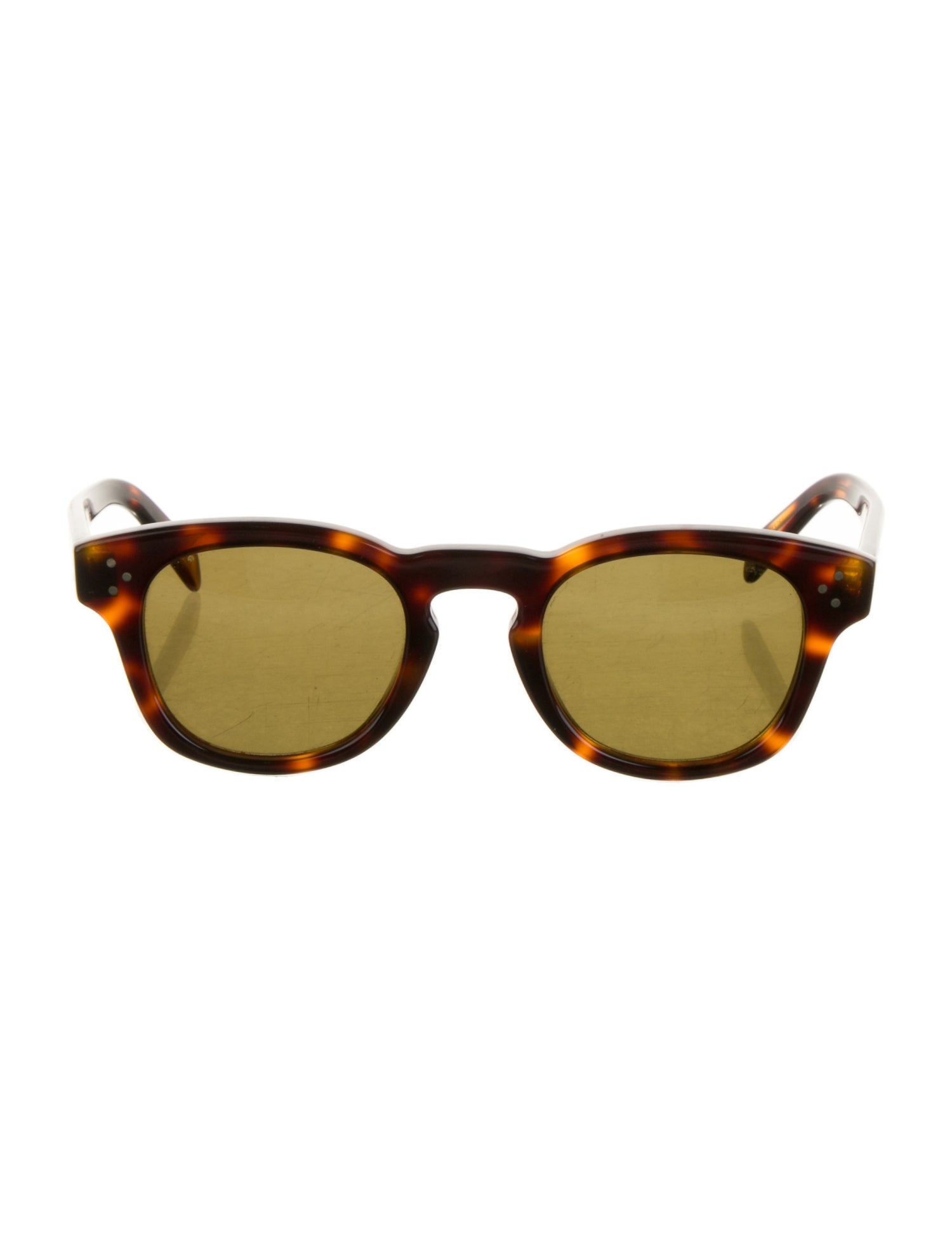 Celine Round Mirrored Sunglasses