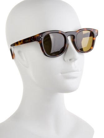 Celine Round Mirrored Sunglasses