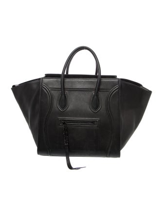Celine Leather Luggage Phantom Medium
