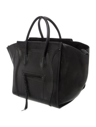 Celine Leather Luggage Phantom Medium