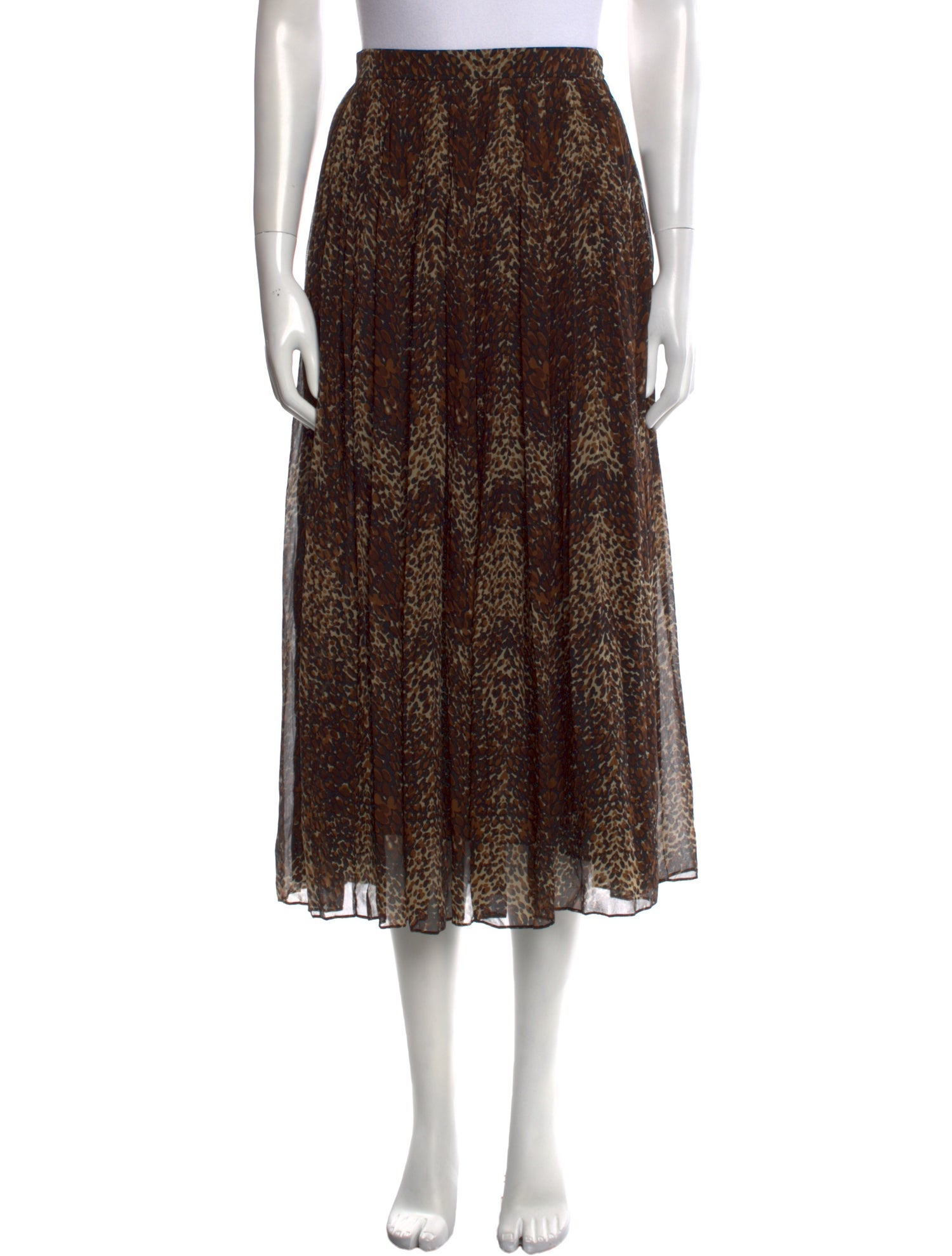 Celine Silk Midi Length Skirt