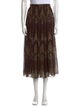 Celine Silk Midi Length Skirt