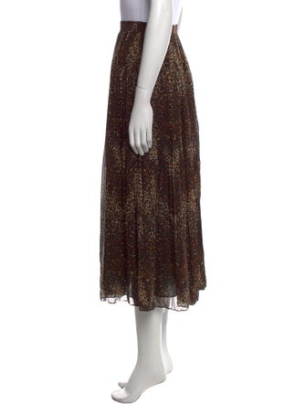 Celine Silk Midi Length Skirt