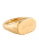 Celine Logo Signet Ring