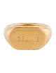 Celine Logo Signet Ring