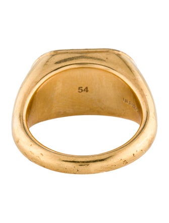 Celine Logo Signet Ring