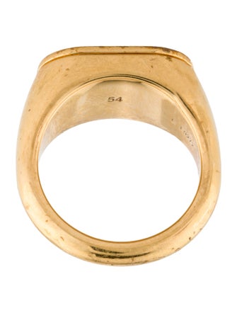 Celine Logo Signet Ring