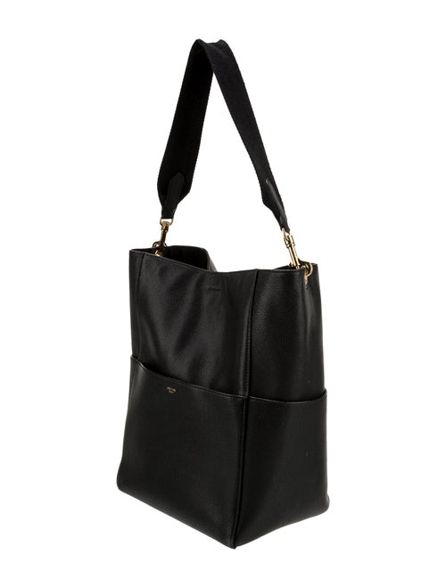 Celine Leather Seau Sangle Medium