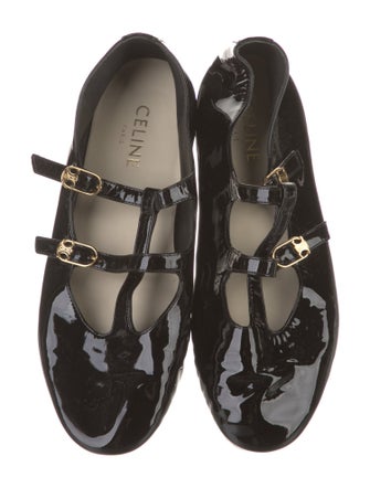 Celine Patent Leather Mary Jane Flats