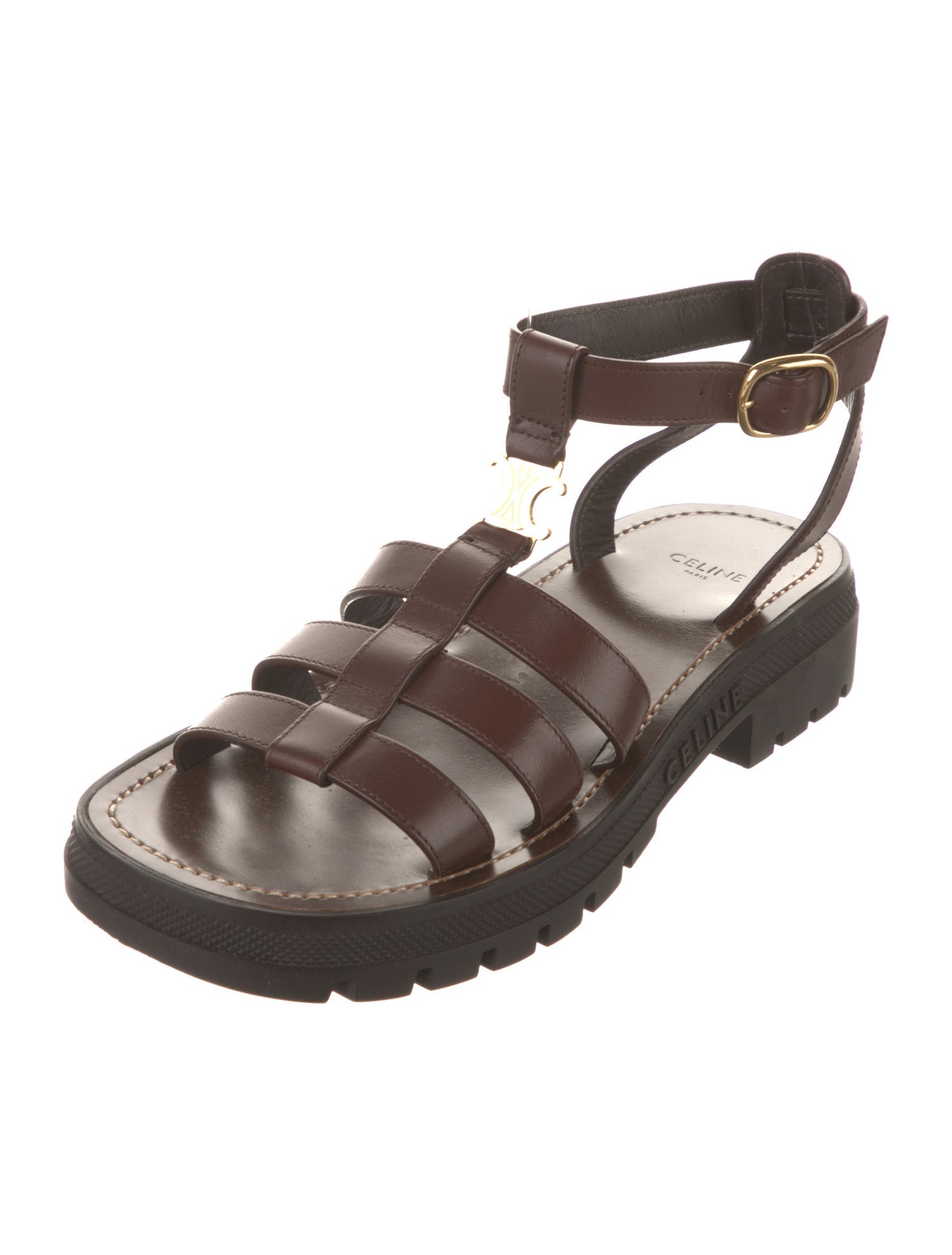 Celine Leather Gladiator Sandals