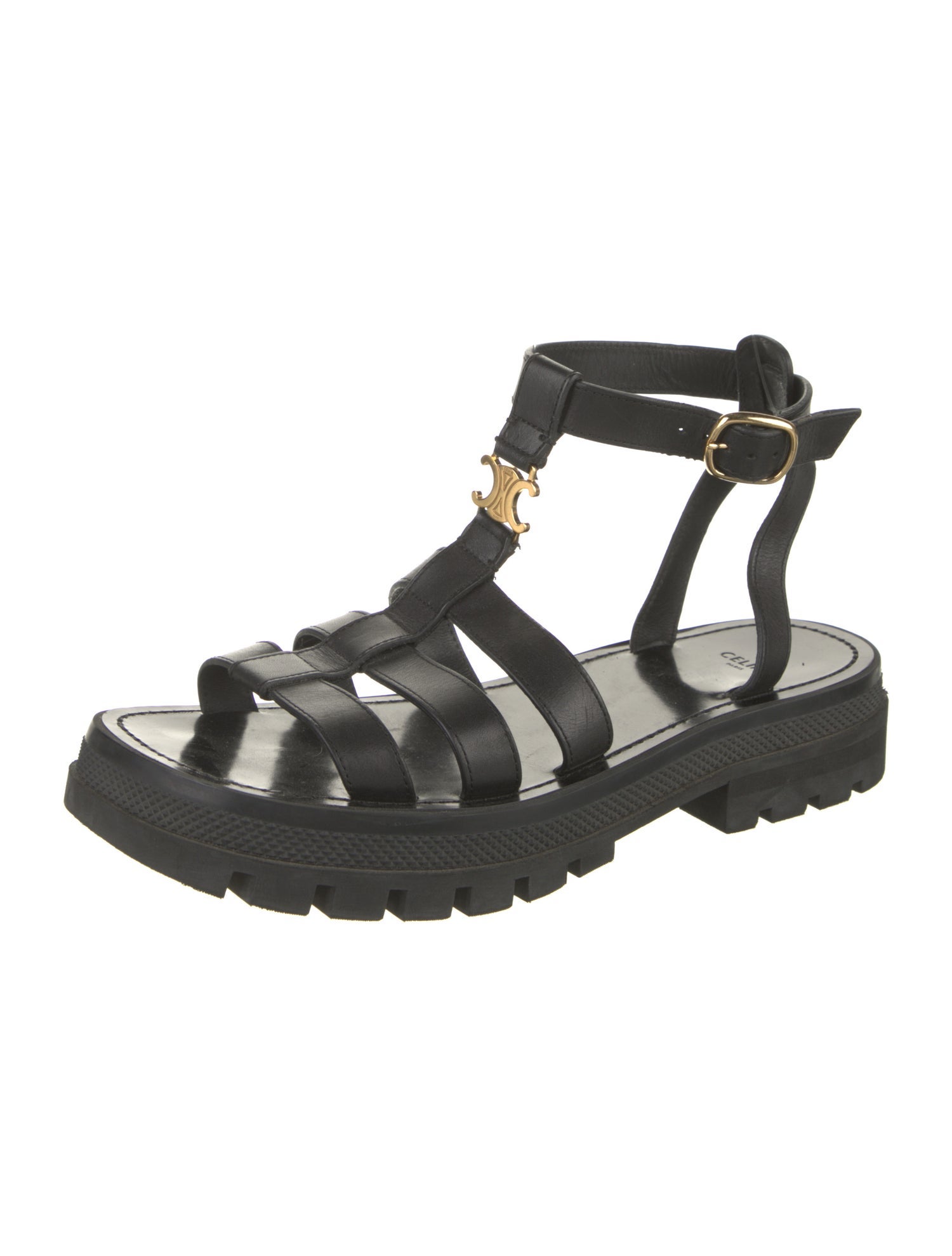 Celine Leather Gladiator Sandals