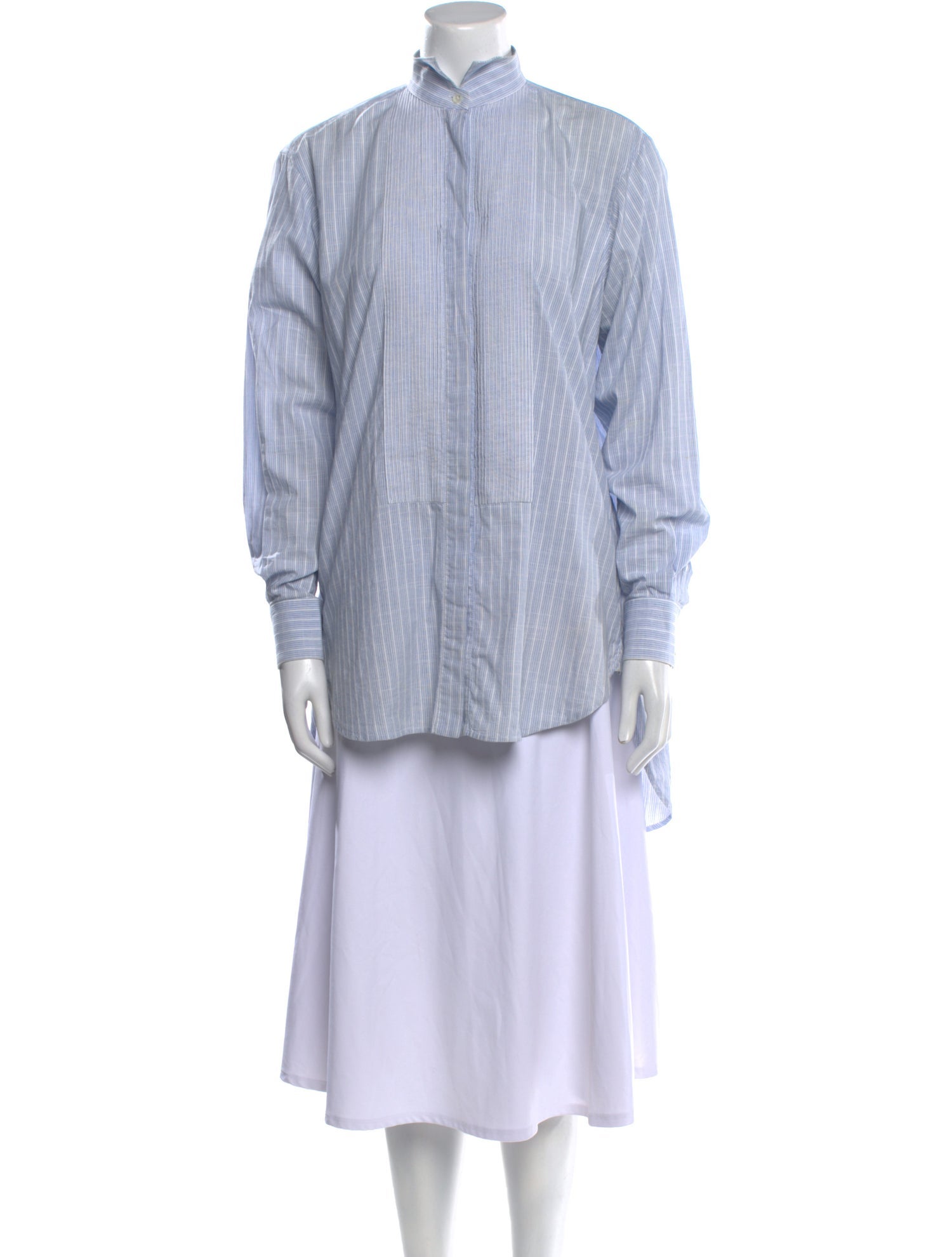 Celine Striped Mock Neck Tunic