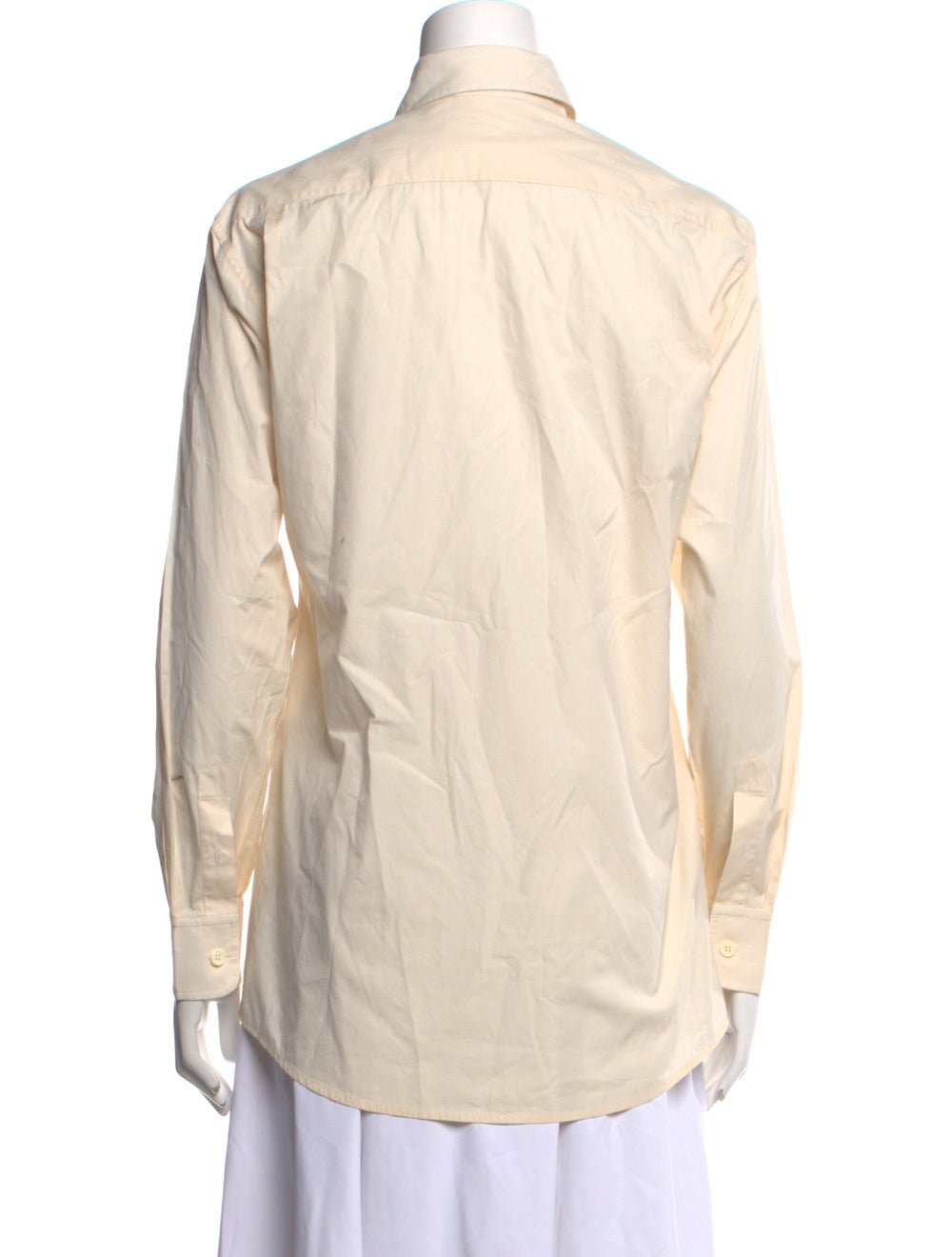 Celine Button-Up Top By Phoebe Philo Neutrals Cut… - image 3