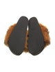 Celine Fur Animal Print Slides