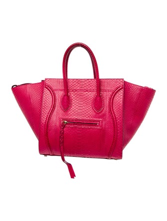 Celine Python Luggage Phantom Medium