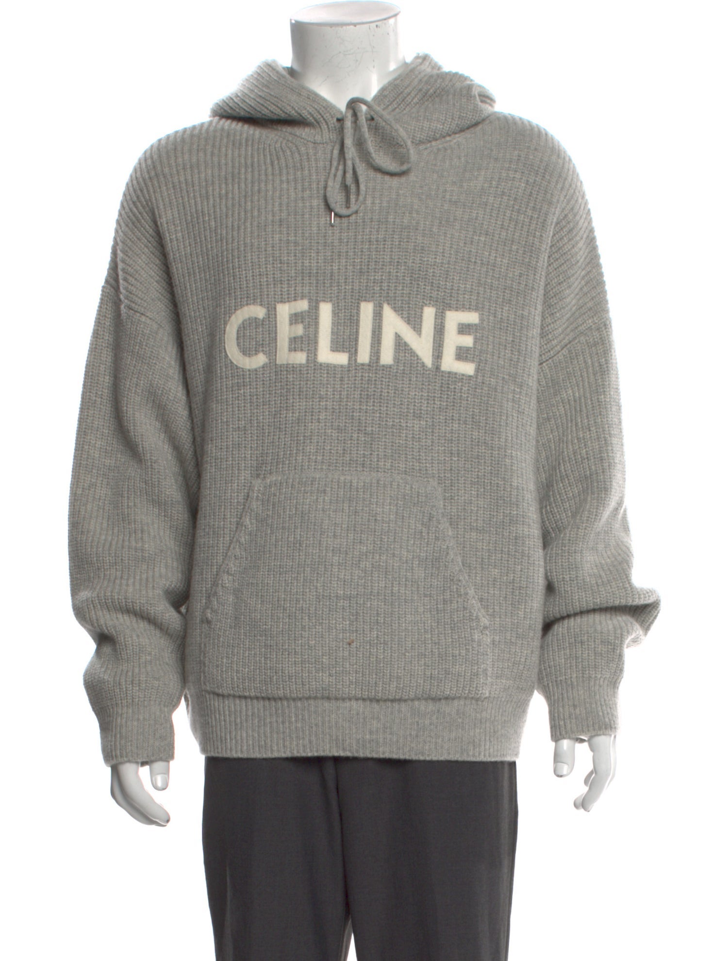 Celine Wool Graphic Print Hoodie w/ Tags