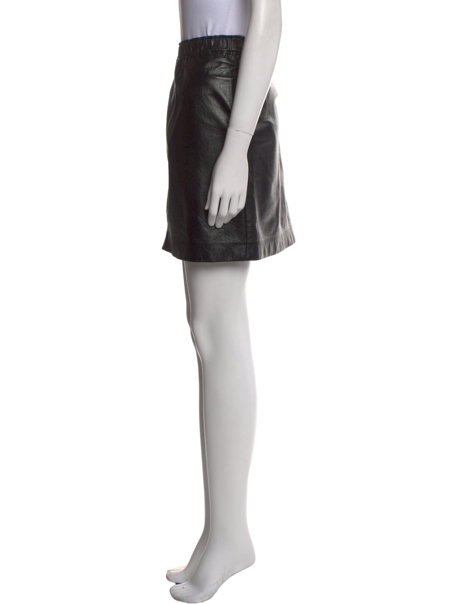 Celine Leather Knee-Length Skirt