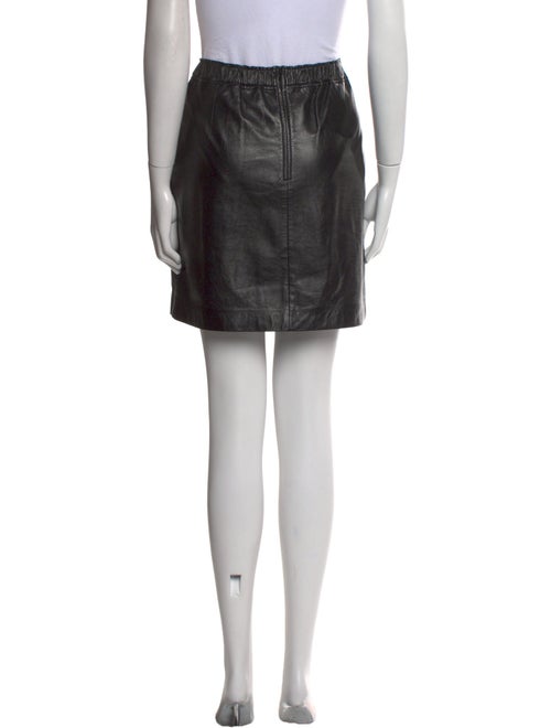 Celine Leather Knee-Length Skirt