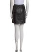 Celine Leather Knee-Length Skirt