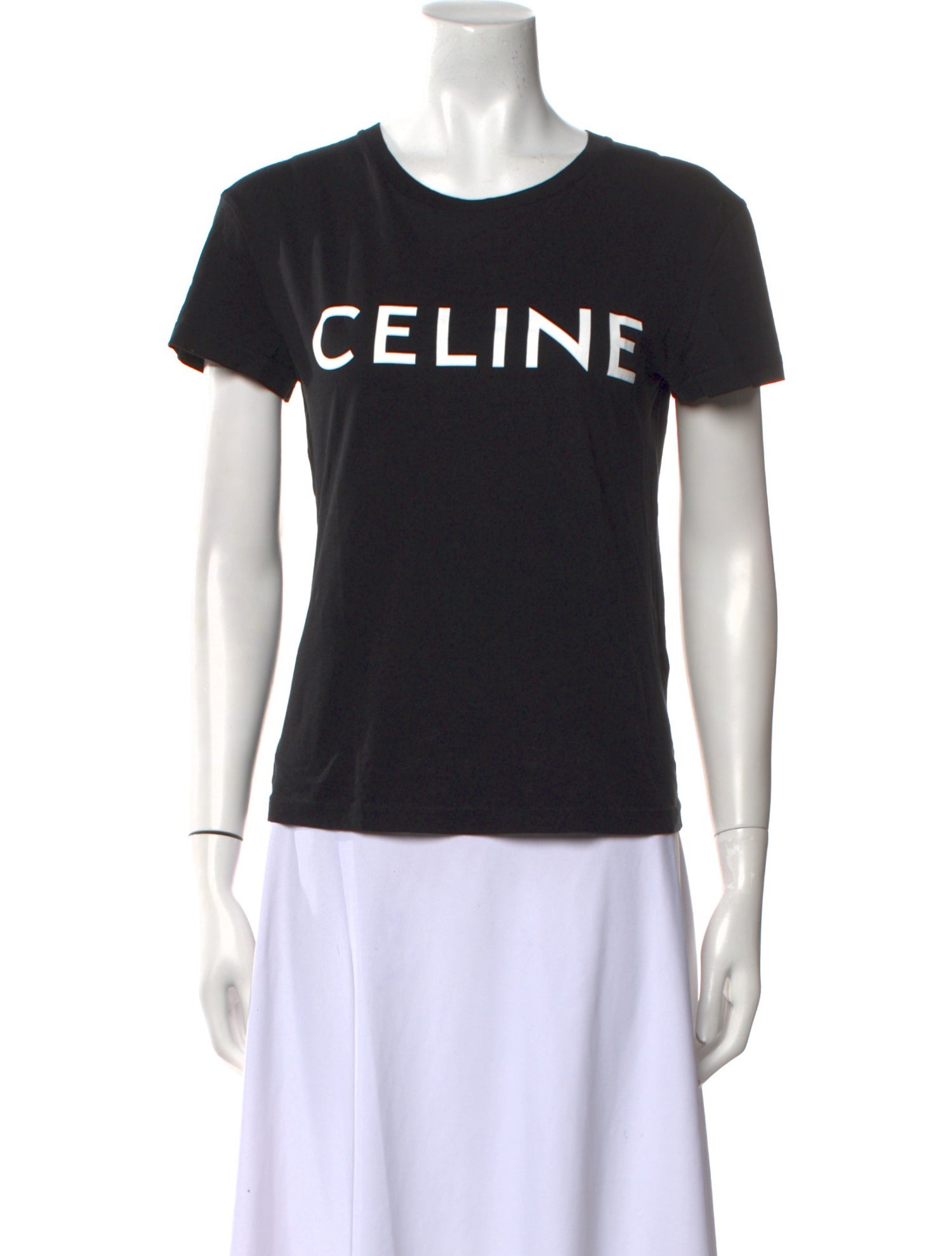 Celine Graphic Print Crew Neck T-Shirt