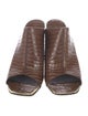 Celine Embossed Leather Slides
