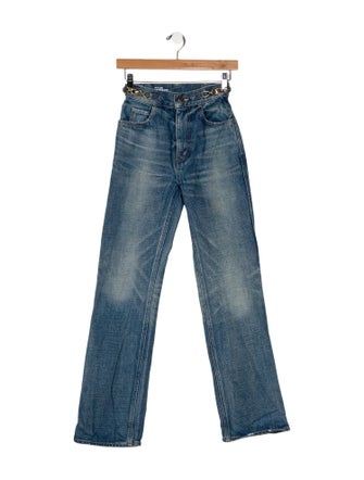 Celine High-Rise Wide Leg Jeans