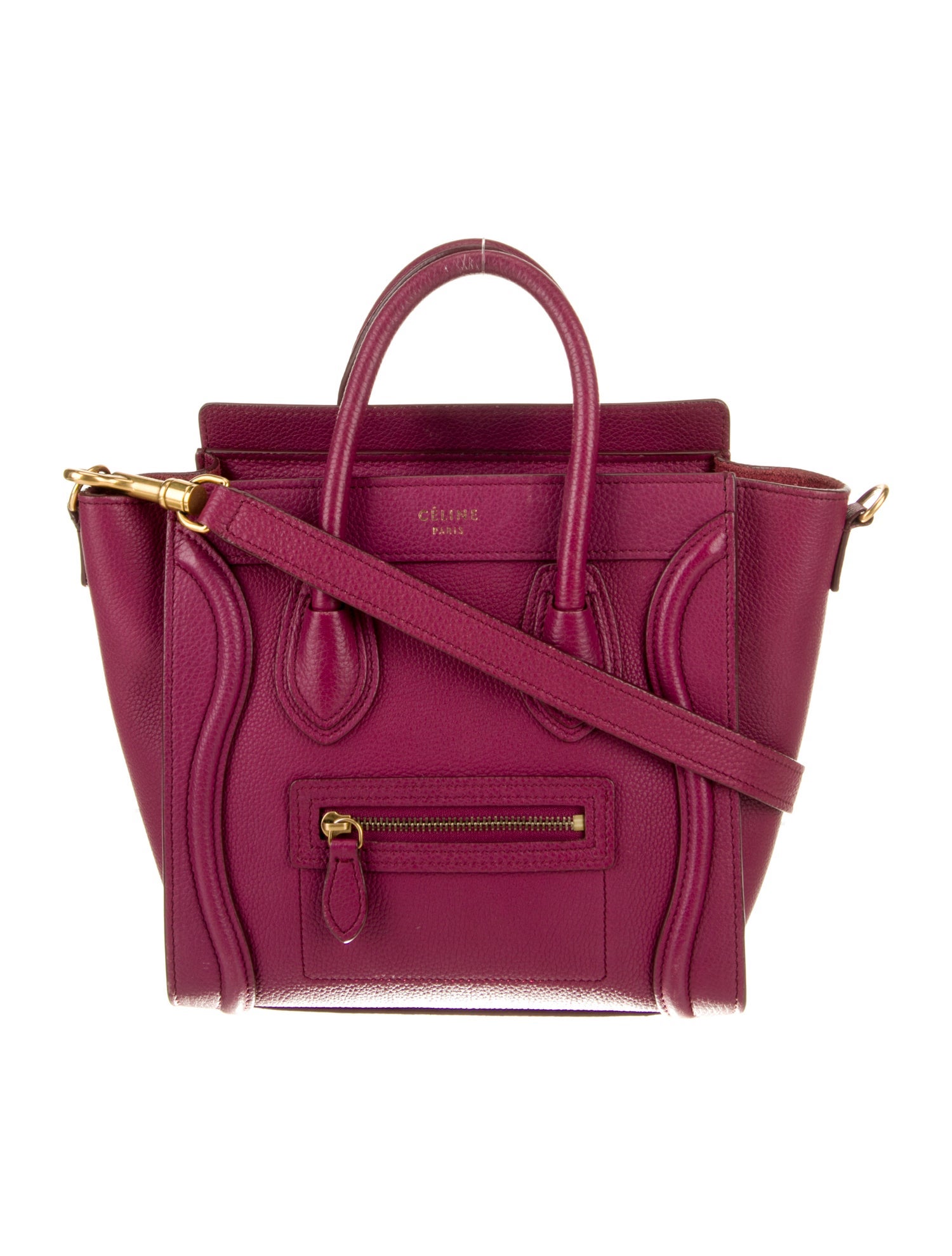 Celine Leather Luggage Nano