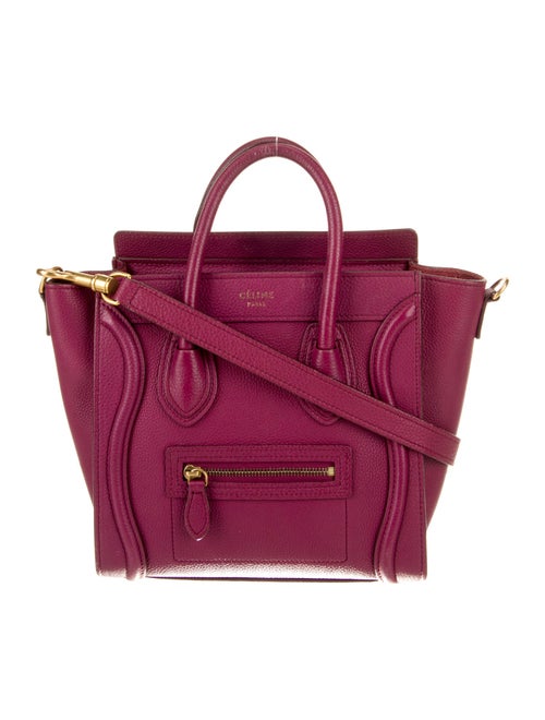 Celine Leather Luggage Nano