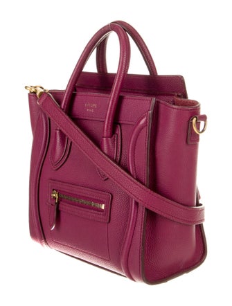 Celine Leather Luggage Nano