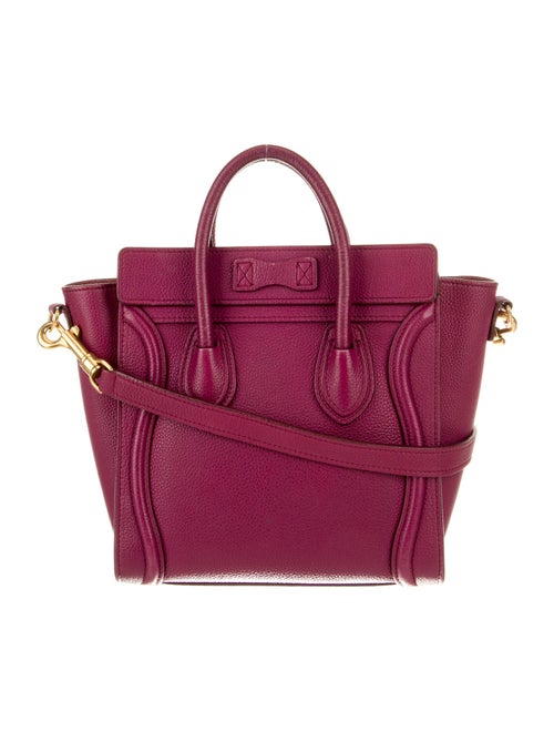 Celine Leather Luggage Nano