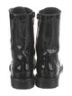 Celine Combat Patent Leather Combat Boots