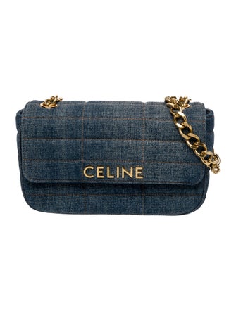 Celine Denim Shoulder Bag