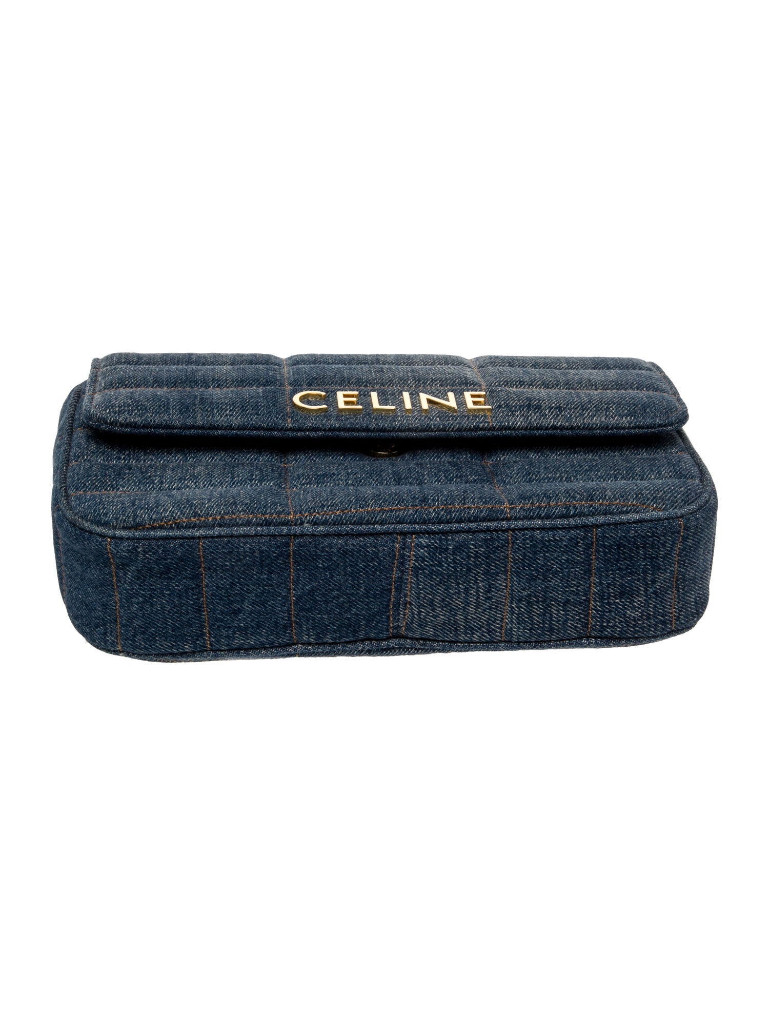 Celine Denim Shoulder Bag