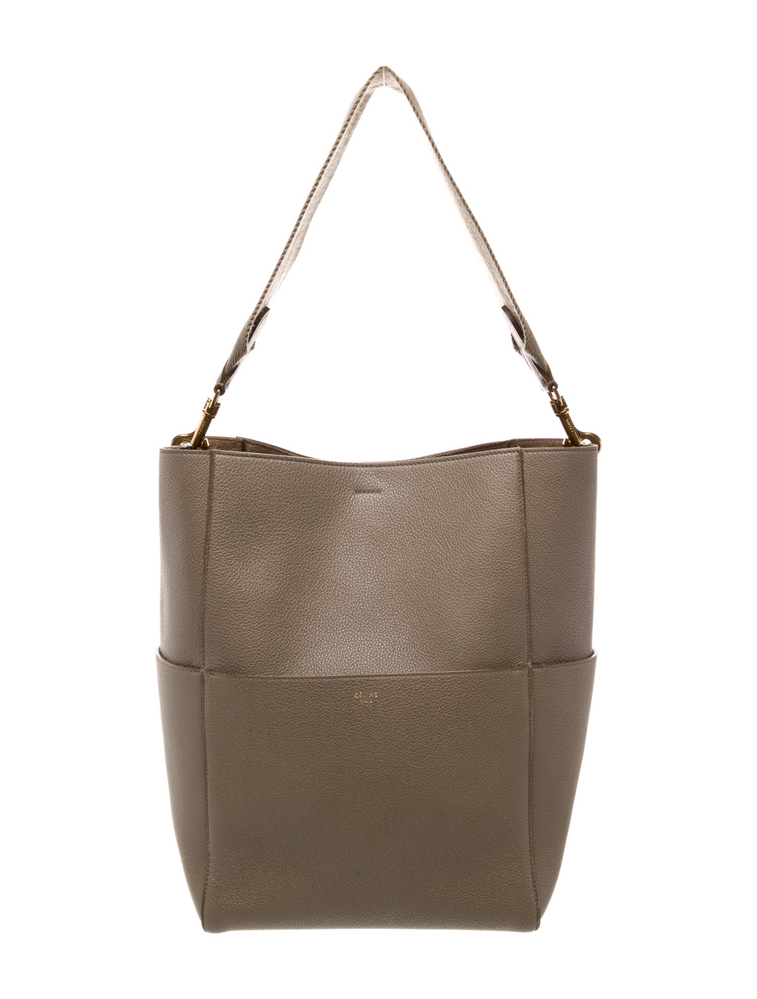 Celine Leather Seau Sangle Medium