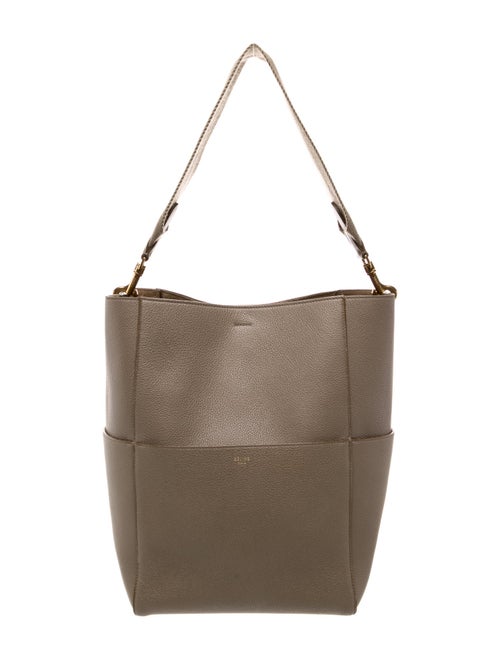 Celine Leather Seau Sangle Medium