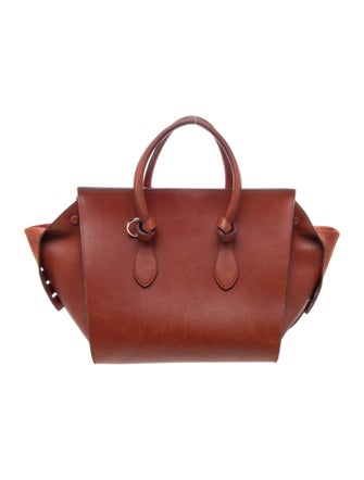 Celine Leather Tie Tote Large