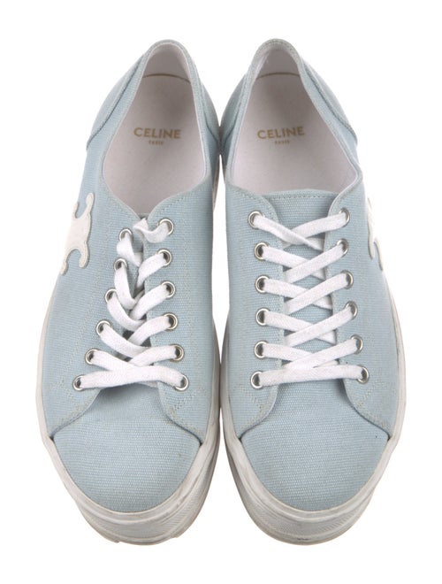 Celine Signature Logo Canvas Sneakers