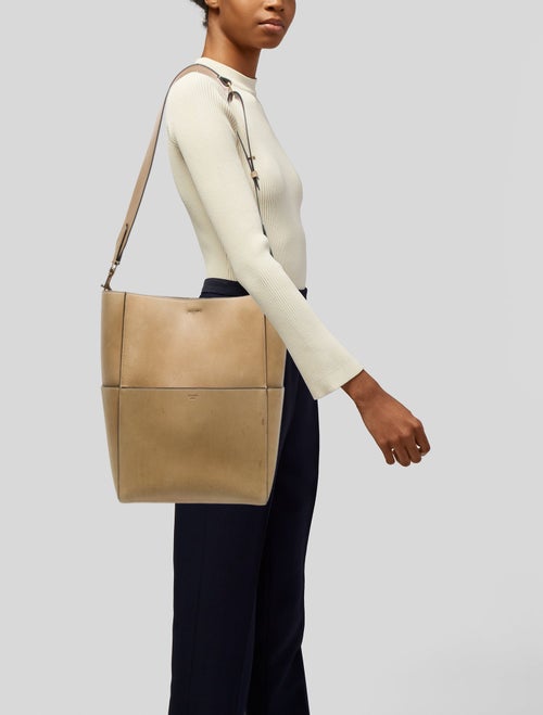 Celine Leather Seau Sangle Medium
