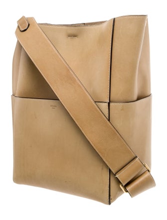 Celine Leather Seau Sangle Medium
