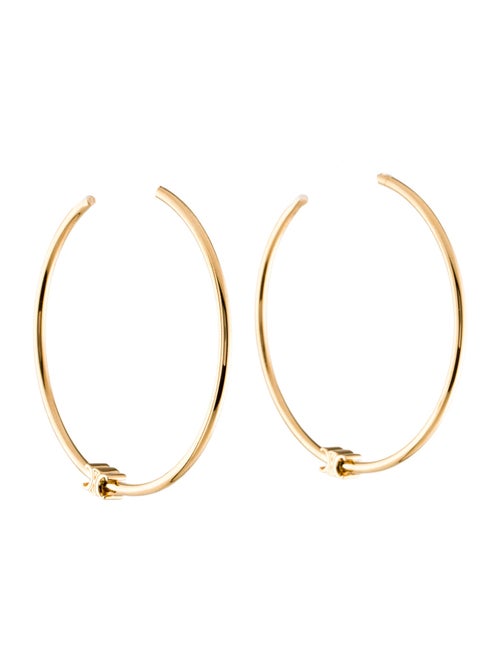 Celine Triomphe Large Hoops Earrings
