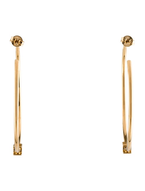 Celine Triomphe Large Hoops Earrings