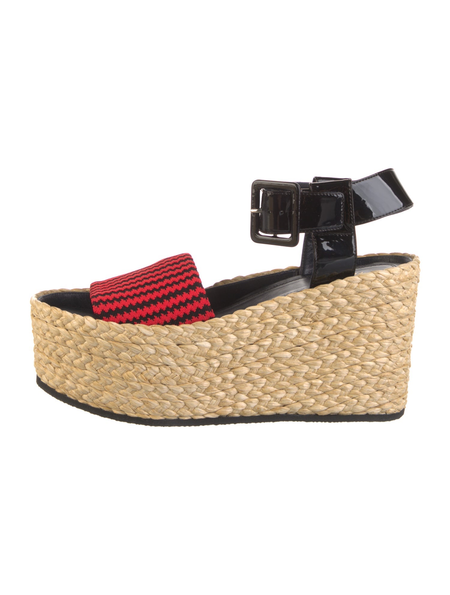 Celine Straw Patterned Espadrilles
