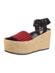 Celine Straw Patterned Espadrilles