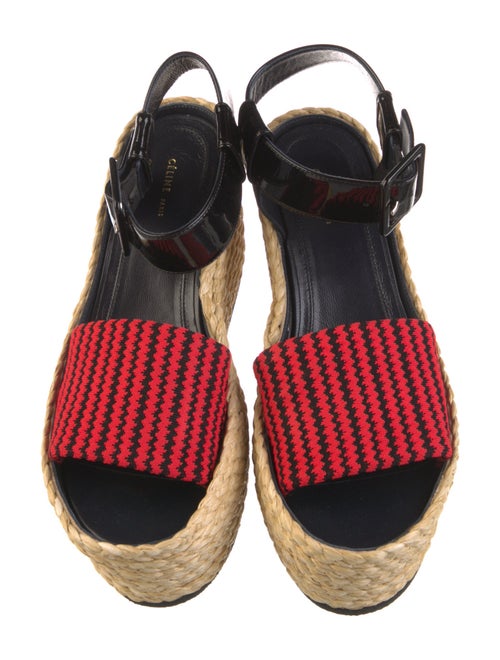 Celine Straw Patterned Espadrilles