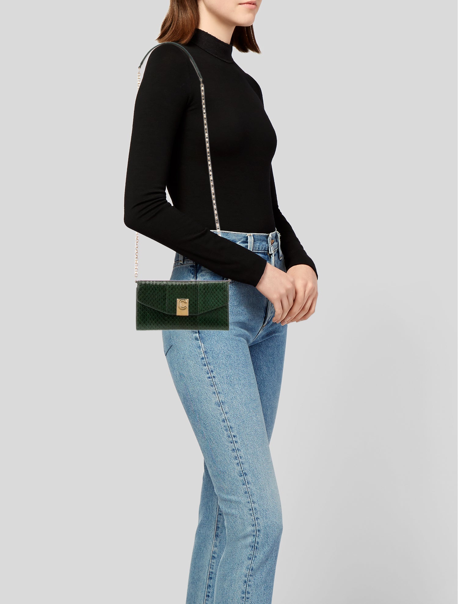 Celine Water Snake C Wallet on Chain