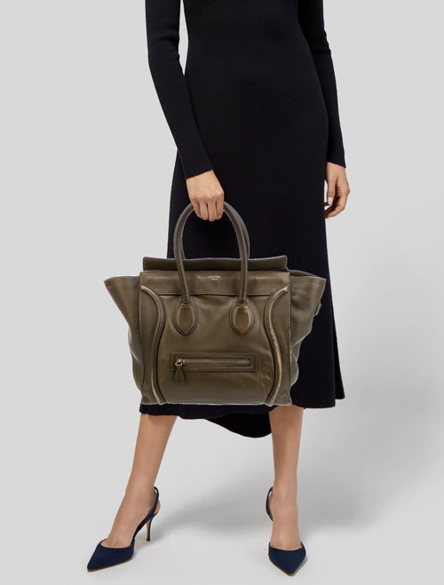 Celine Leather Luggage Mini