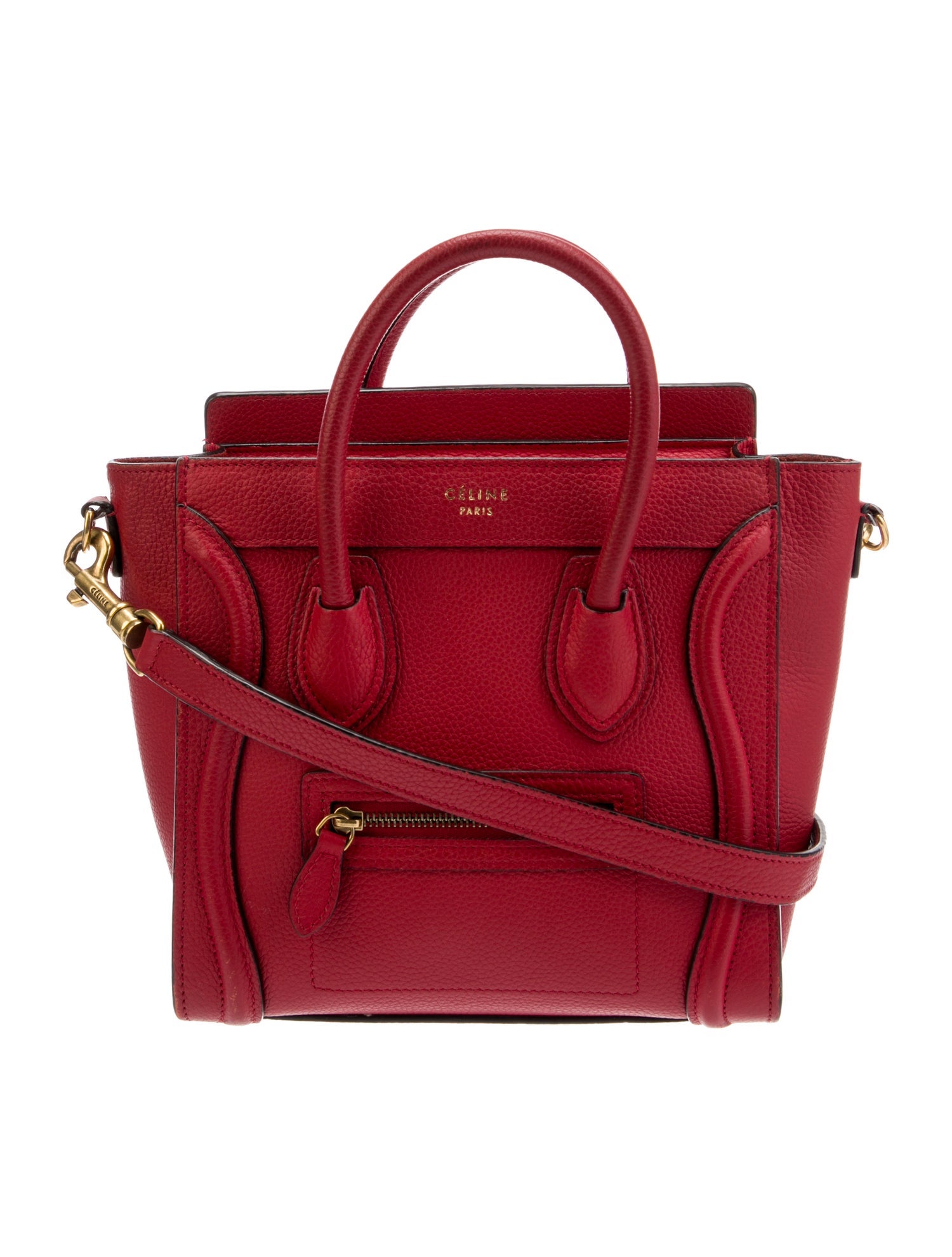 Celine Leather Luggage Nano