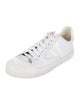 Celine Canvas Leather Trim Embellishment Sneakers